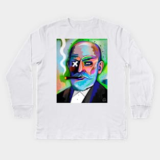 Sigmund Freud Kids Long Sleeve T-Shirt